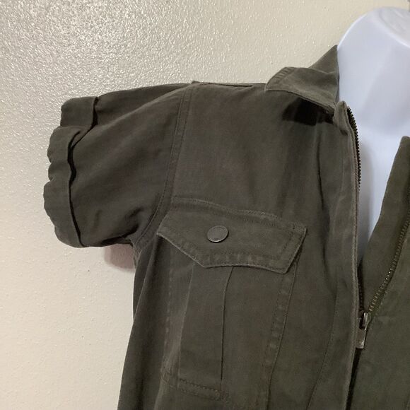 The Normal Brand Grunge Gorpcore Cotton Military Green Utility Jumpsuit XS - Picture 4 of 12